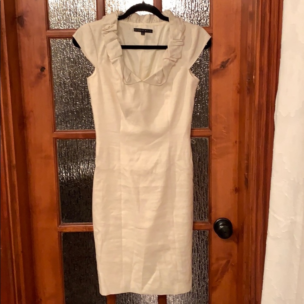 Ivory cream linen dress